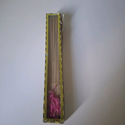 Wooden folding fan like new with panda decoration and box