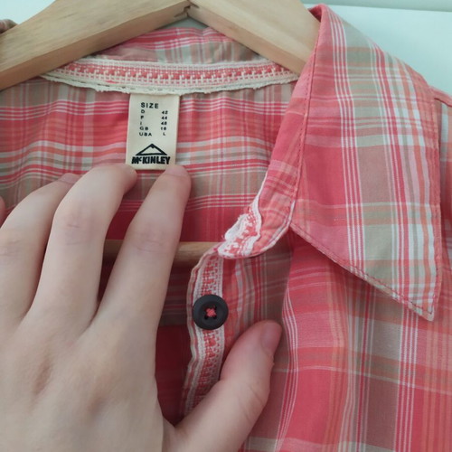 McKinley plaid shirt used, size large, multicolor
