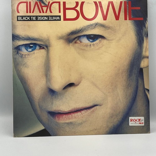 David Bowie Black Tie White Noise vinyl record used