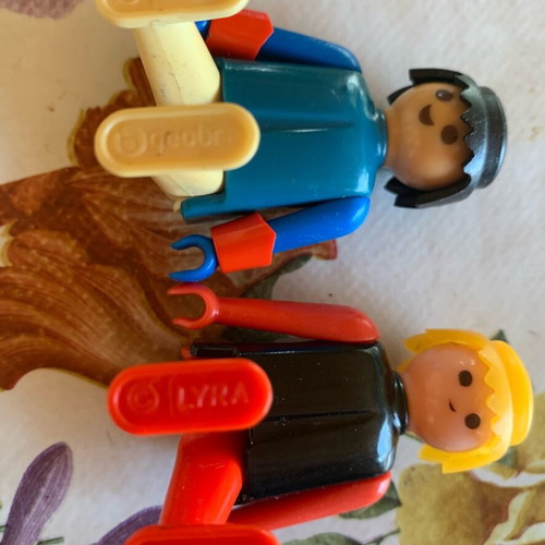 Playmobil Lyra vintage figures used, Greek made
