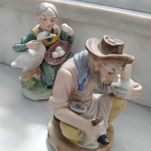 Vintage decorative figurines set of 2, 1960-1970