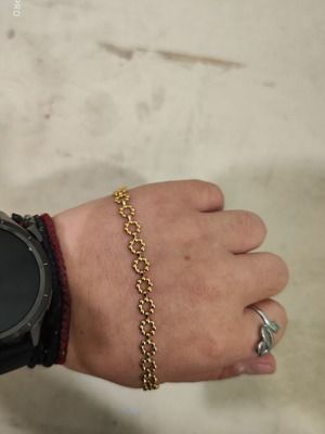 Hand Chain new, stainless steel, gold color