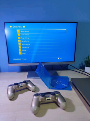 PlayStation 4 (PS4) σαν καινούργιο με Golden Hen, 1TB, 2 χειριστήρια