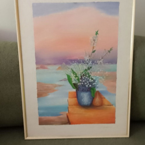 Framed painting