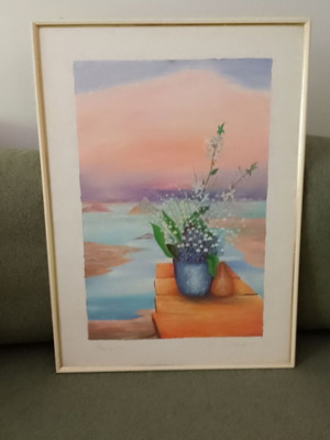 Framed painting