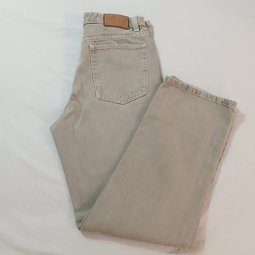 Zara Wide Leg Jeans beige olive size EUR 40 like new