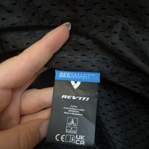 Revit Eclipse women's summer motorcycle jacket like new with back protector