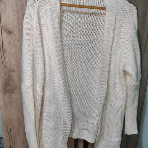 Knitted cardigan white XXXL used