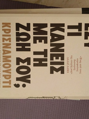 You Do What With Your Life? book like new, Krishnamurti