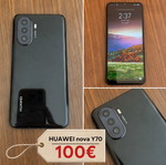 Huawei nova Y70 phone used, black, 16GB, Android