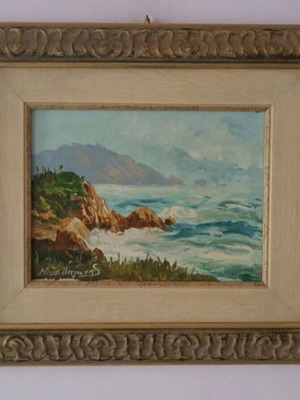 Oil painting 40x35 cm used, Lefkada theme