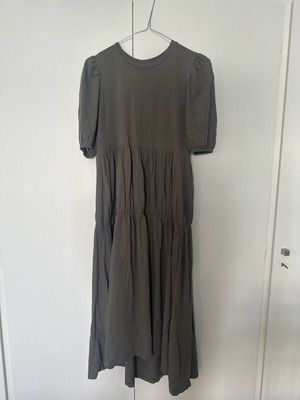 Zara dress olive wide ankle-length like new, lightweight cotton