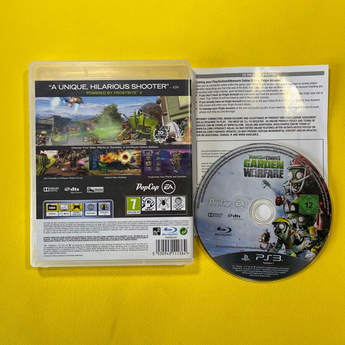 Plants vs Zombies Garden Warfare PS3 like new, action shooter