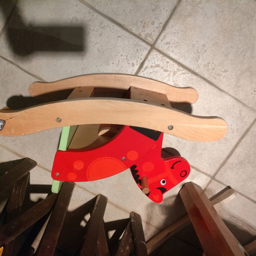 Wooden rocking horse like new for children