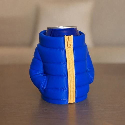 3D Printed Beer Can Holder in Hoodie Design new