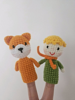 Little Prince Finger Puppet handmade like new