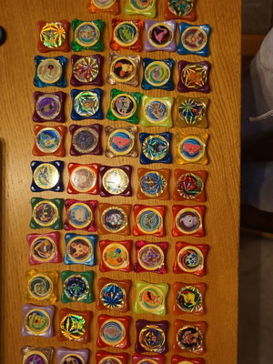 Pokemon Waps Tags pack of 52 pieces