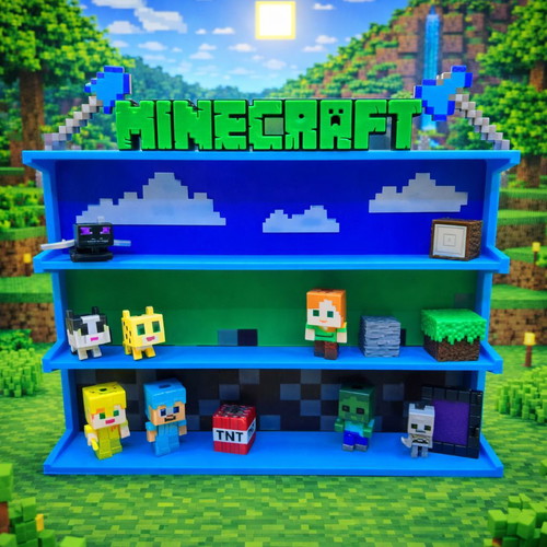 Large Minecraft kinder joy display stand new