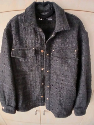 Zara set like new with boucle jacket medium and large skirt