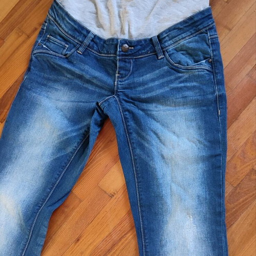 Mamalicious maternity jeans used small blue size 34