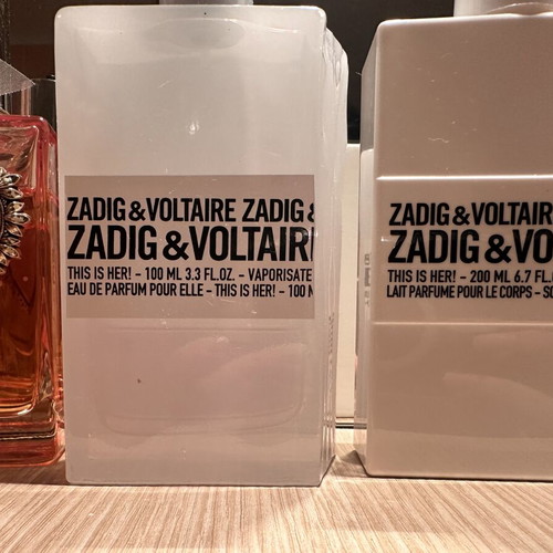 Zadig & Voltaire Eau de Parfum and Body Cream set used