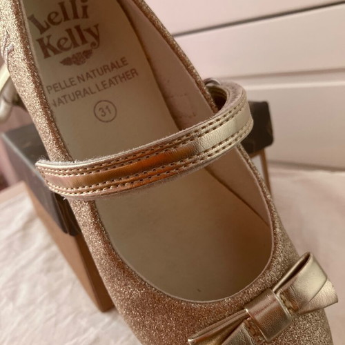 Lelli Kelly gold ballerina shoes size 31 for girls