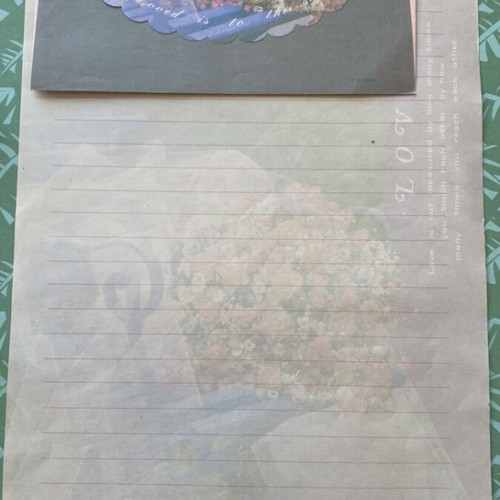 Letter set like new, rare scented pieces from abroad