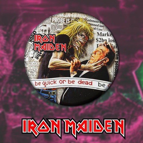 Iron Maiden pins set of 8, 3cm, high resolution, new