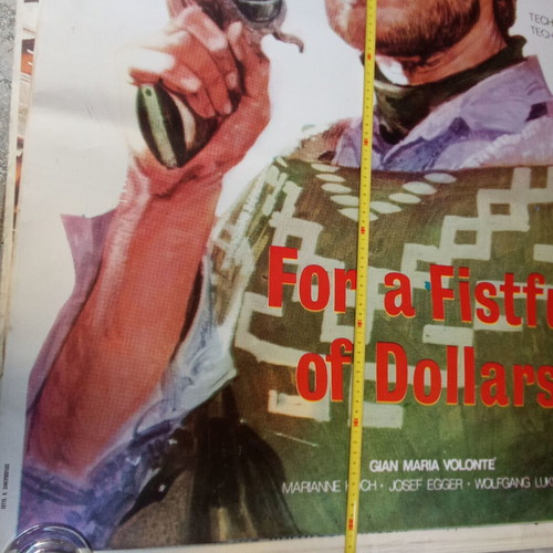 For a Fistful of Dollars movie poster used