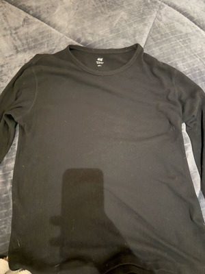 H&M men's blouse used, black, size M