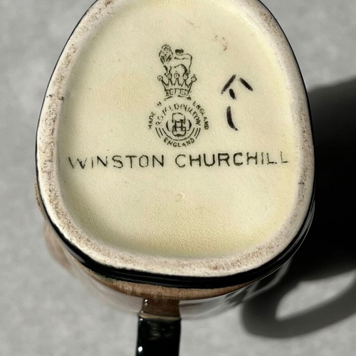 Royal Doulton Winston Churchill cream container vintage like new