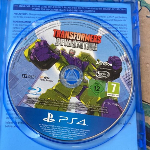 Transformers Devastation PS4 game like new