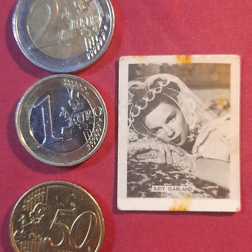 Judy Garland vintage collectible photo sticker