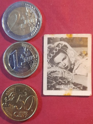 Judy Garland vintage collectible photo sticker