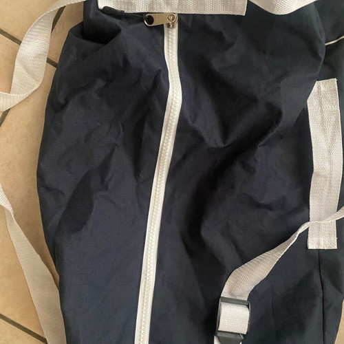 Nebulus bag like new, hand-held, white and blue