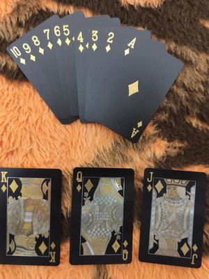 Waterproof plastic playing cards like new