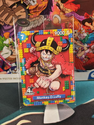 Monkey D. Luffy One Piece 4th Anniversary Promo Card P-110