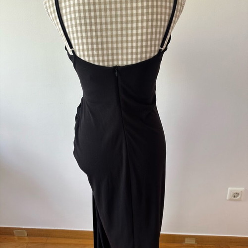 Zara draped black dress size large like new