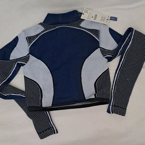 Zara Limitless Contour Collection crop top new, XS/S, blue-gray