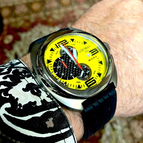 Locman titanium chronograph σαν καινούργιο, ανδρικό 45mm με ζαφείρι