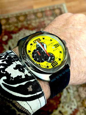 Locman titanium chronograph σαν καινούργιο, ανδρικό 45mm με ζαφείρι
