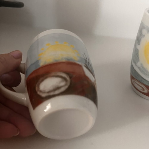 Coffee mug set for couple, like new, 2 pieces