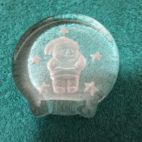 Glass Christmas Paperweight for Books like new