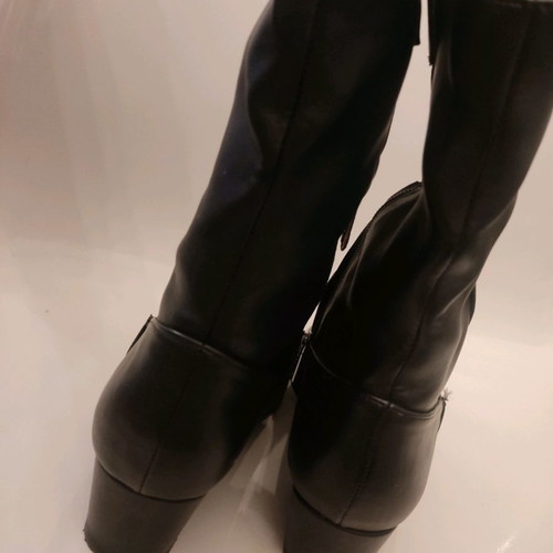 Silia D cowboy boots used, black, size 39