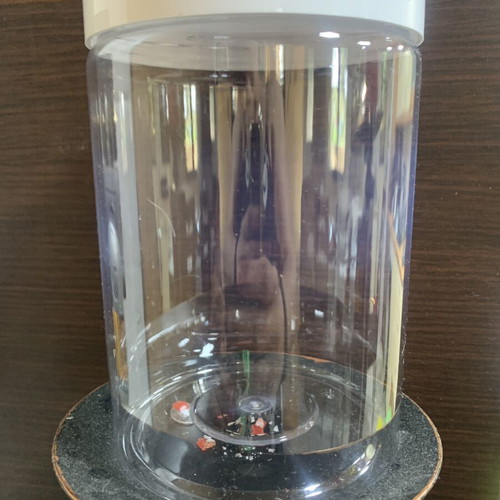 Transparent plastic storage jars PET 700 ml food safe