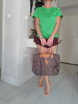 Avon vintage tote bag καινούρια, καφέ και ταμπά