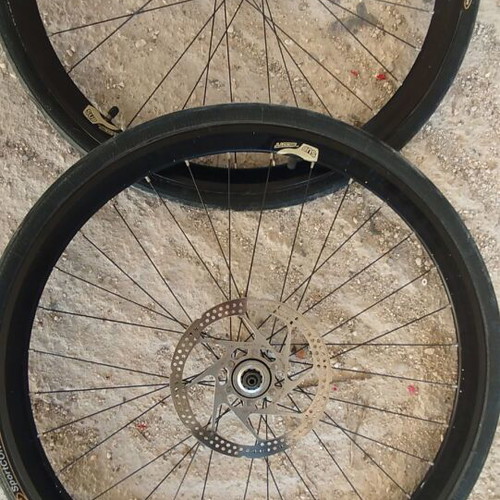 Deore LX 26 Inch Wheelset with Tires used, no Disc Brake