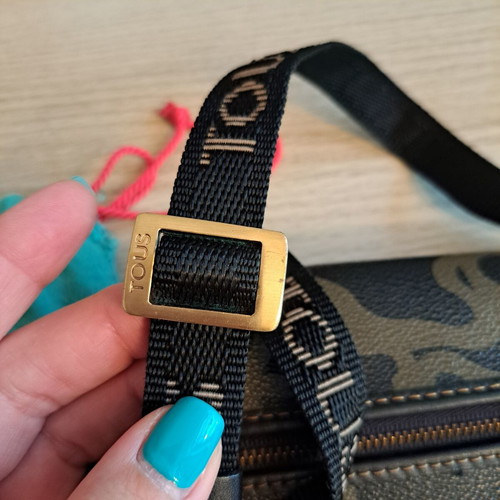 Tous Kaos crossbody bag like new, black and beige