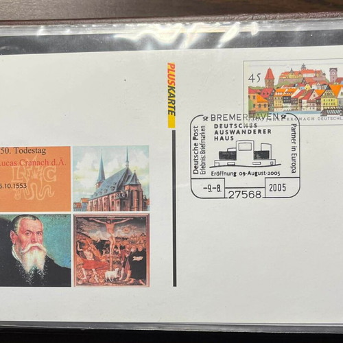 Philatelic covers from Germany like new, collection of 68 in album