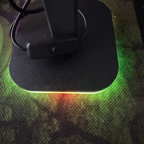 Rgb headphone stand with USB like new